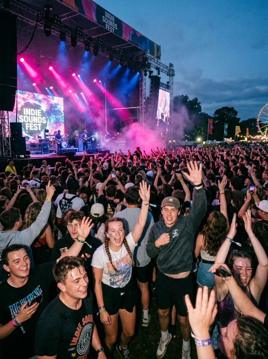 Concert crowd background